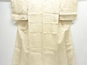 アンティーク　本場小千谷ちぢみ　抽象模様織り出し着物